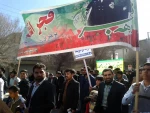 حضور دانشجویان وپرسنل در راهپیمایی 22 بهمن
