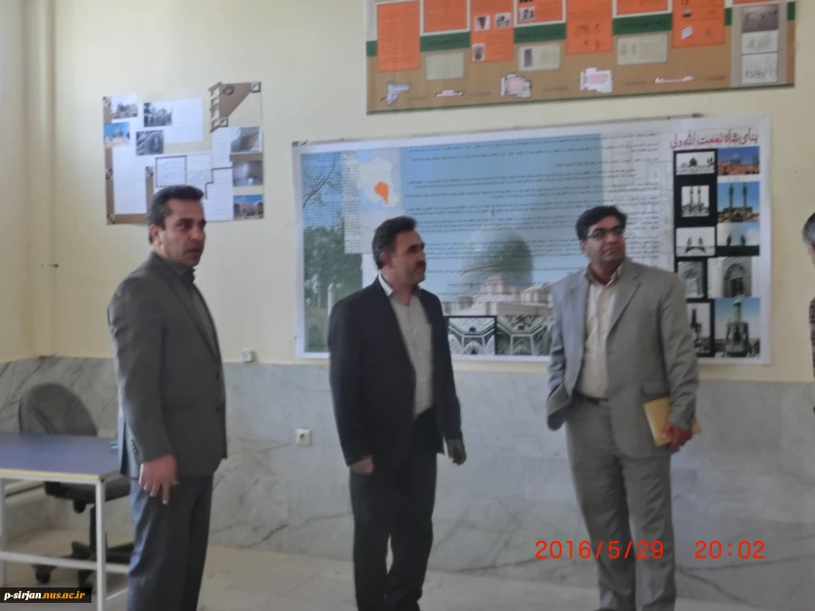بازدید جناب آقای دکتر مهرابی ریاست محترم دانشکده فنی شهید چمران کرمان وریاست منطقه 3 کشوری  از دانشکده فنی شهید کرانی سیرجان