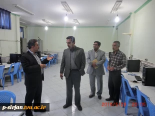 بازدید جناب آقای دکتر مهرابی ریاست محترم دانشکده فنی شهید چمران کرمان وریاست منطقه 3 کشوری  از دانشکده فنی شهید کرانی سیرجان