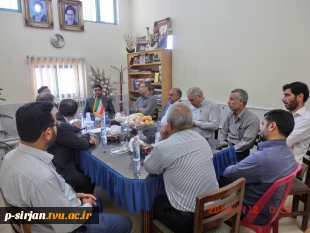 بازدیدمعاون محترم استاندار وفرماندار ویژه ومسوولین شهرستان سیرجان از آموزشکده فنی شهید کرانی