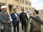 بازدید نماینده محترم  ولی فقیه وامام جمعه شهرستان سیرجان از دانشکده فنی شهید کرانی سیرجان واقامه نماز جماعت ظهر وعصر به امامت ایشان