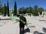 مراسم عطر افشانی و غبارروبی از گلزار شهدا به مناسبت سوم خردادماه فتح خرمشهر،روز مقاومت ، ایثار وپیروزی