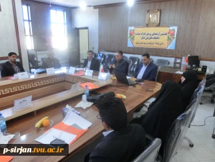 دیدار معاون سیاسی وامنیتی فرماندار ویژه سیرجان با روسای ادارات حراست  دانشکده های فنی استان کرمان در دانشکده فنی شهید کرانی سیرجان