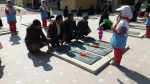 مراسم غبارروبی وگلباران قبور مطهر شهدابه مناسبت دهه فجر