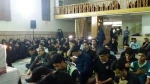 شرکت دانشجویان وهمکاران درمراسم وداع باشهید گمنام در دانشکده علوم پزشکی