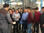 بازدید دانشجویان رشته ساخت وتولید از کارخانه فولاد تنبور سیرجان