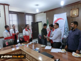 جلسه معارفه دبیر جدید کانون دانشجویی هلال احمر دانشکده