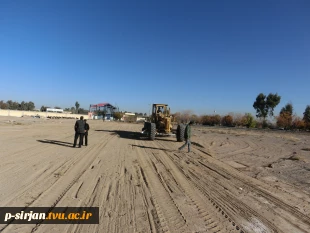 تسطیح وآماده سازی فضای اطراف سلف سرویس