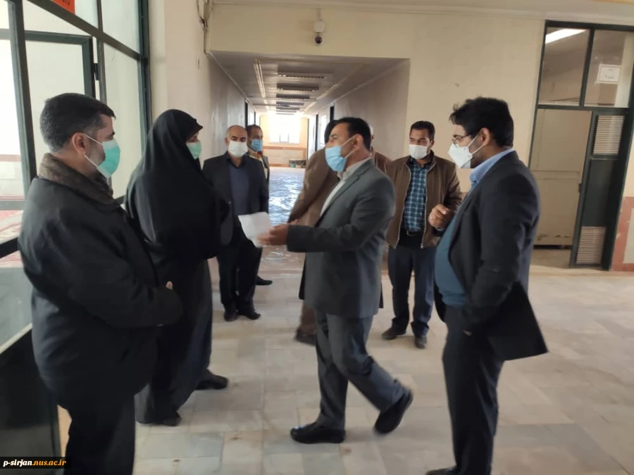 بازدید جناب آقای عباسی مدیر کل محترم طرحهای عمرانی دانشگاه وسرکارخانم رباط جزی مدیرکل اموردانشجویی دانشگاه از آموزشکده 3