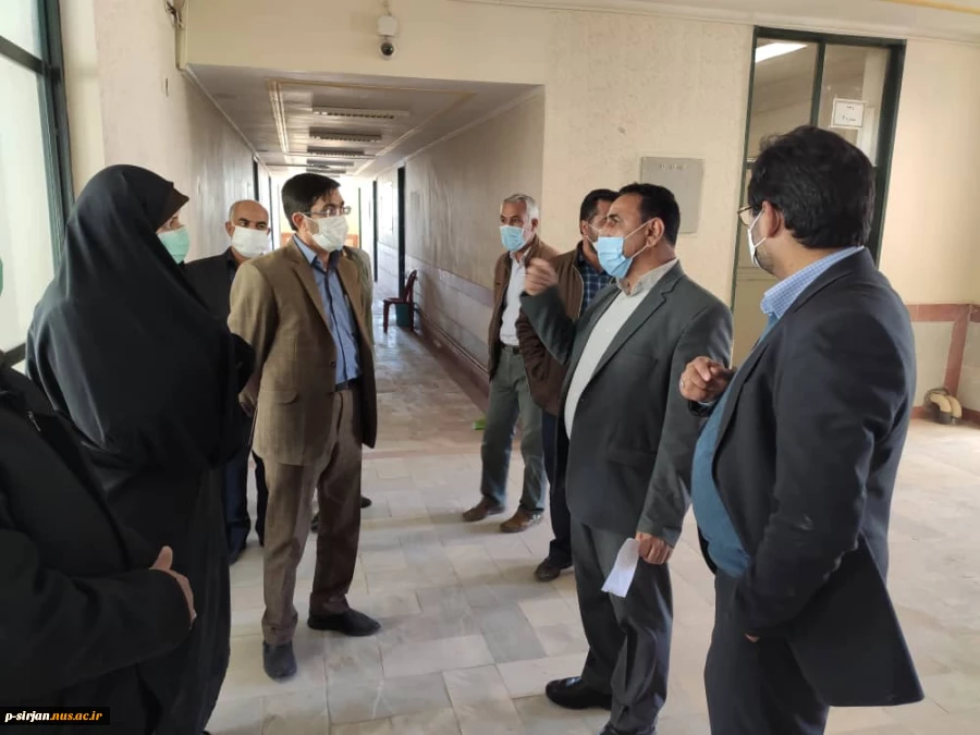 بازدید جناب آقای عباسی مدیر کل محترم طرحهای عمرانی دانشگاه وسرکارخانم رباط جزی مدیرکل اموردانشجویی دانشگاه از آموزشکده 4