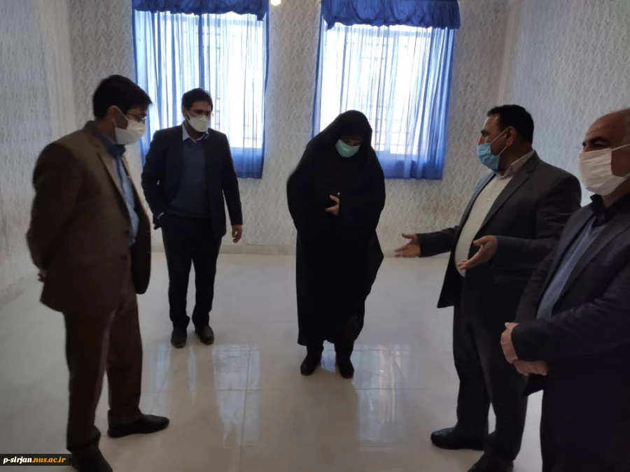 بازدید جناب آقای عباسی مدیر کل محترم طرحهای عمرانی دانشگاه وسرکارخانم رباط جزی مدیرکل اموردانشجویی دانشگاه از آموزشکده 6