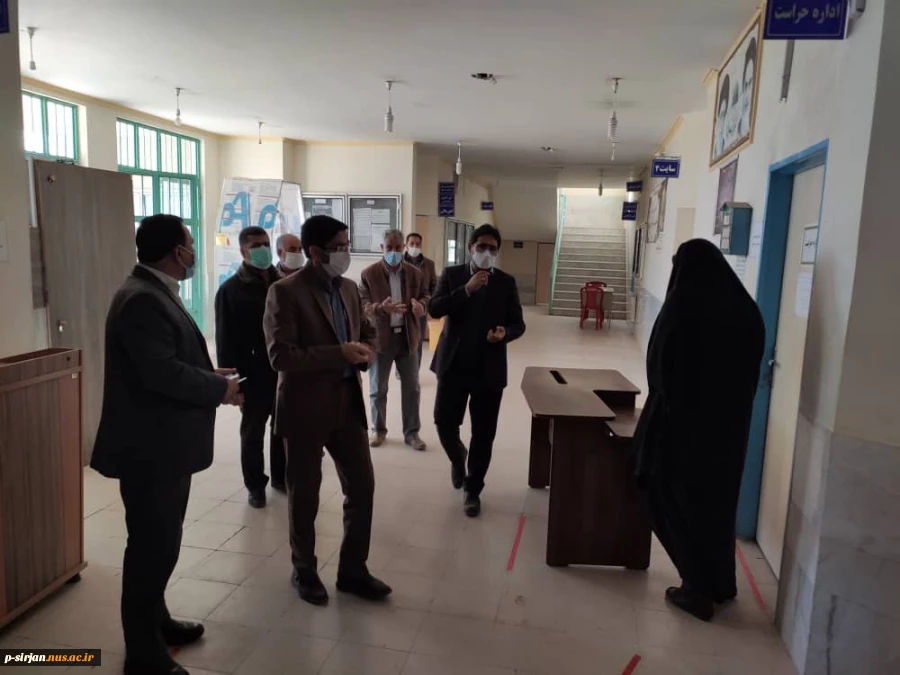 بازدید جناب آقای عباسی مدیر کل محترم طرحهای عمرانی دانشگاه وسرکارخانم رباط جزی مدیرکل اموردانشجویی دانشگاه از آموزشکده 12